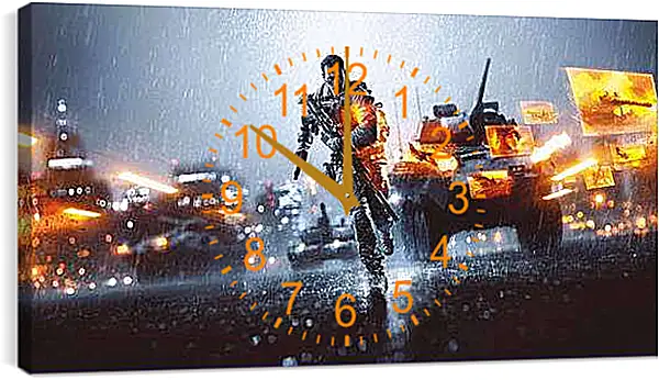 Часы картина - Battlefield 4