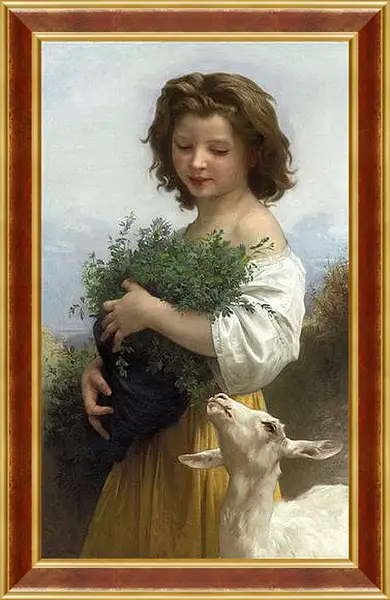 Картина в раме - Little Esmeralda - Маленькая Эсмеральда. Адольф Вильям Бугро