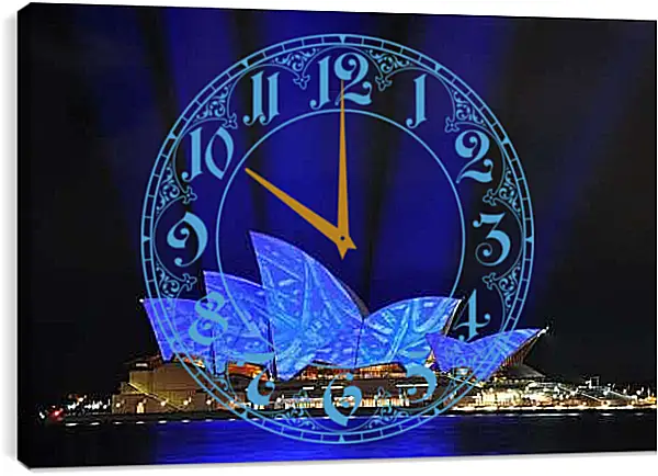 Часы картина - Сиднейский оперный театр 6. Австралия