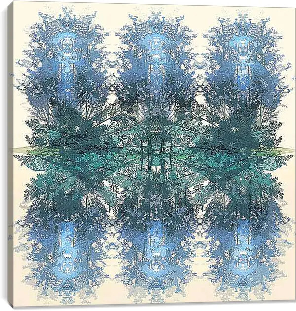 Постер на подрамнике - Паттерн. Лесная филигрань