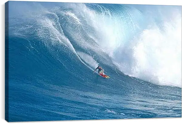 Постер на подрамнике - Сёрфинг на большой волне