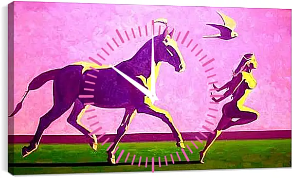 Часы картина - Прекрасное трио