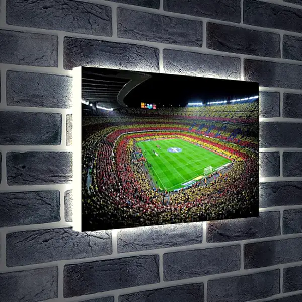 Лайтбокс световая панель - Стадион Камп Ноу. Барселона