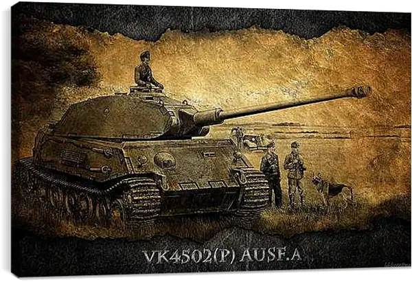 Постер на подрамнике - World Of Tanks