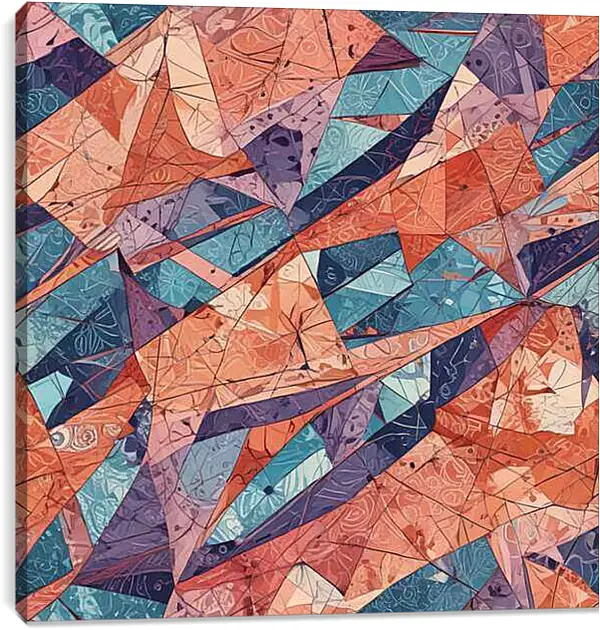 Постер на подрамнике - Абстракция Хаус 1