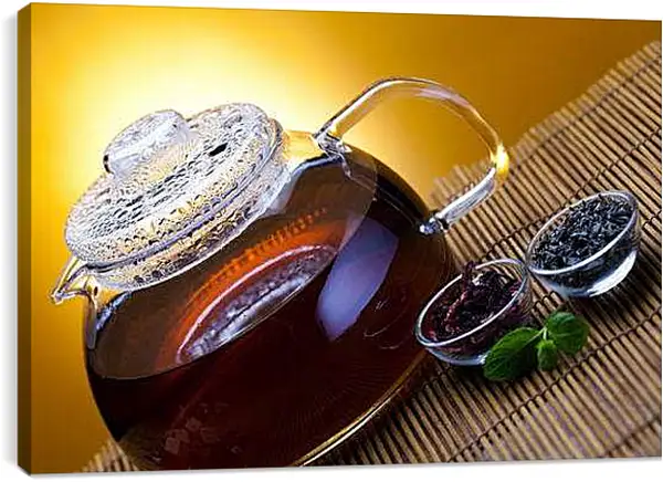 Постер на подрамнике - Чай и заварка. Чайная Гармония.