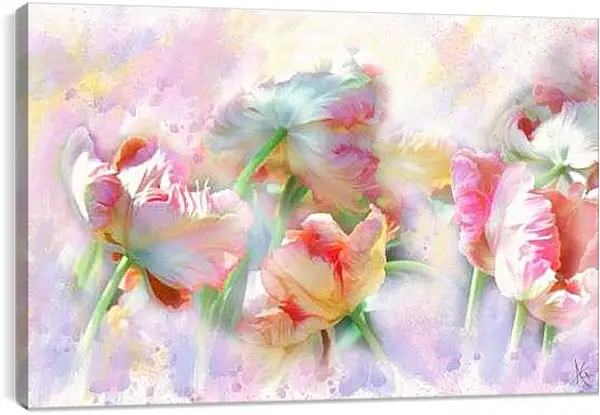 Постер на подрамнике - Тюльпаны