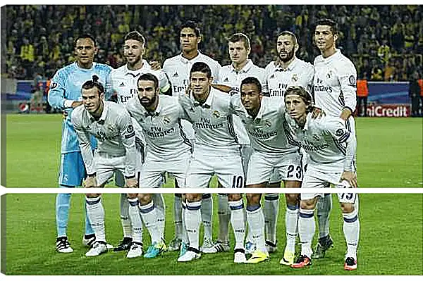 Модульная картина - Фото перед матчем ФК Реал Мадрид. FC Real Madrid