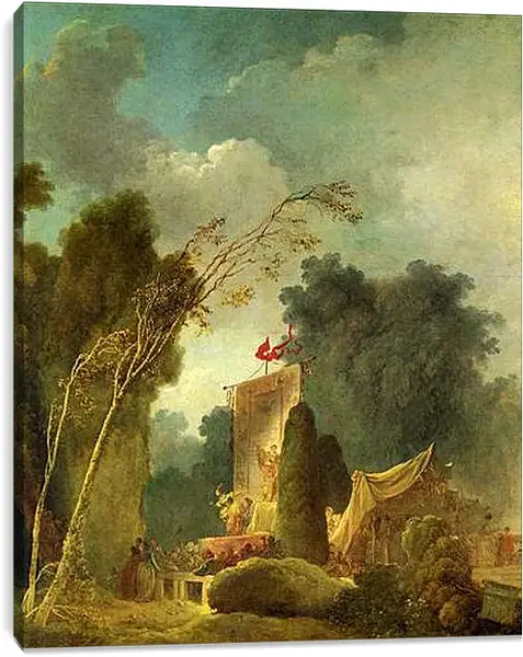 Постер на подрамнике - The Feast of Saint Cloud. Жан Оноре Фрагонар