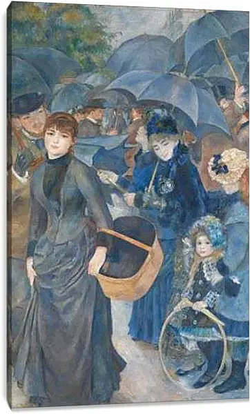 Постер на подрамнике - The Umbrellas. Пьер Огюст Ренуар