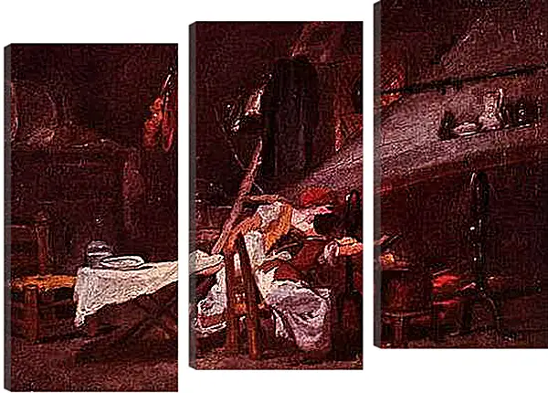 Модульная картина - At the Stove. Жан Оноре Фрагонар