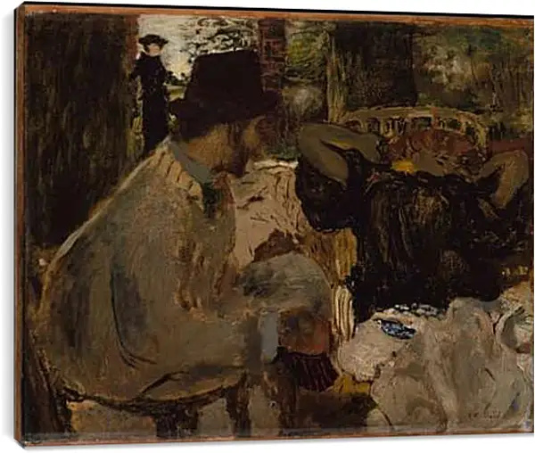 Постер на подрамнике - Conversation. Эдуар Вюйар