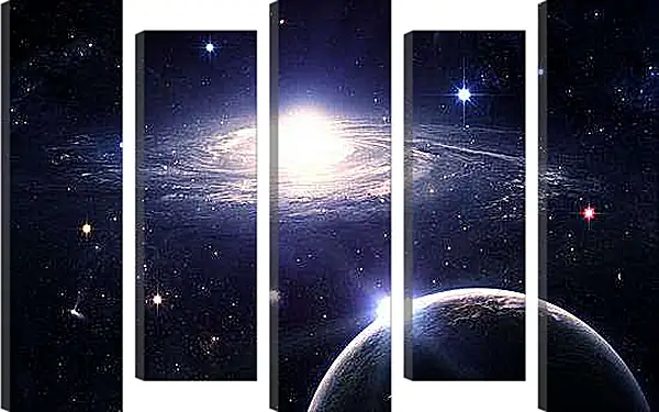 Модульная картина - Далекая галактика