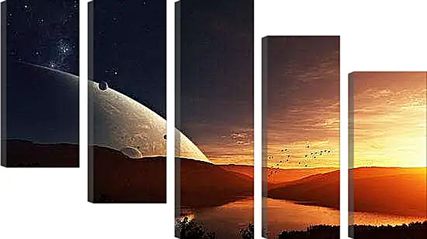 Модульная картина - Космос