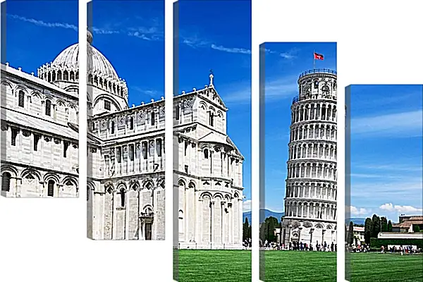 Модульная картина - Пизанская башня 4. Италия