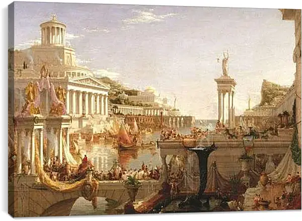 Постер на подрамнике - Древний город