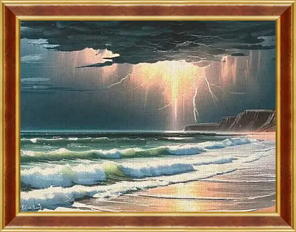 Картина в раме - Waves 13