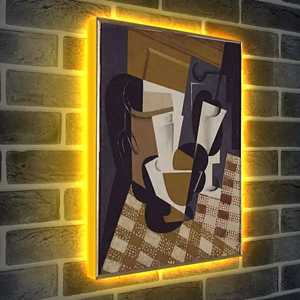 Лайтбокс световая панель - Wine Jug and Glass. Хуан Грис