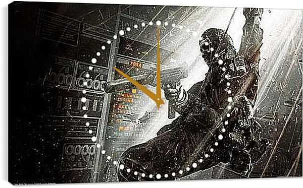 Часы картина - Call Of Duty: Black Ops