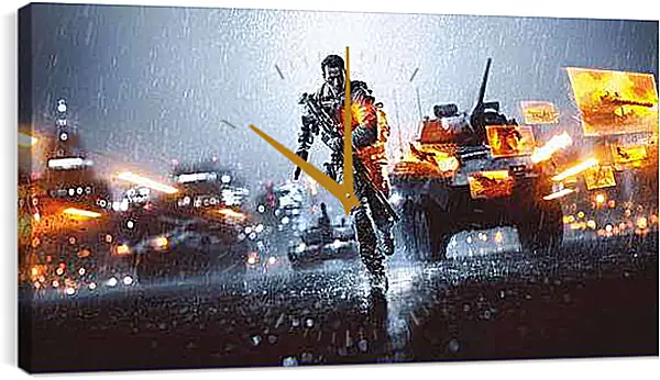 Часы картина - Battlefield 4