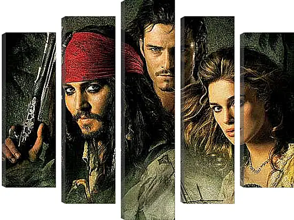 Модульная картина - Пираты карибского Моря