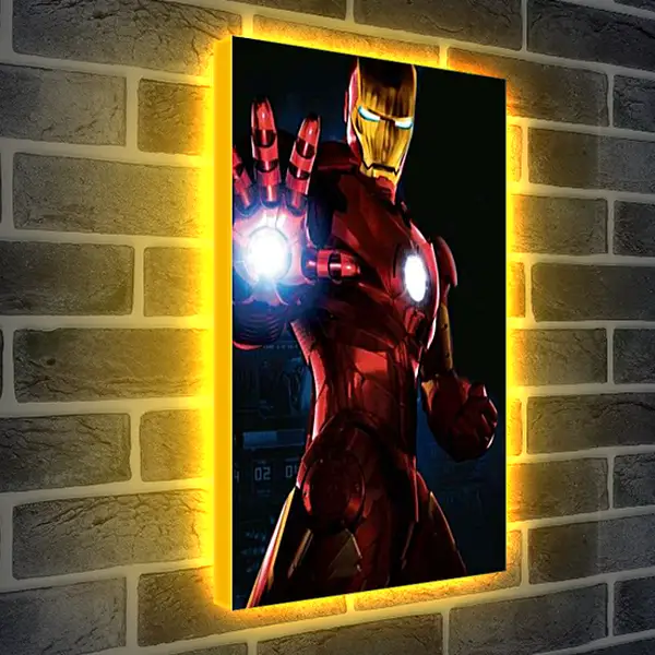 Лайтбокс световая панель - Железный человек. Iron Man