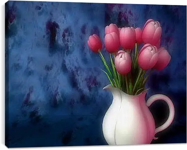 Постер на подрамнике - Тюльпаны