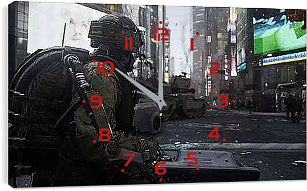 Часы картина - Call Of Duty: Advanced Warfare