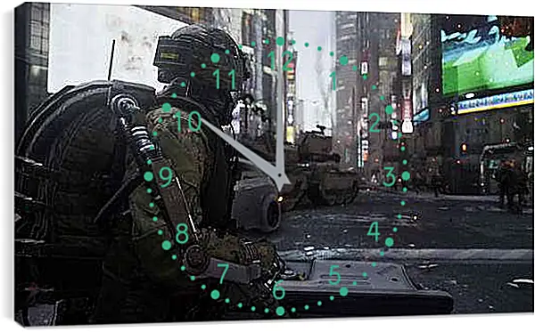 Часы картина - Call Of Duty: Advanced Warfare