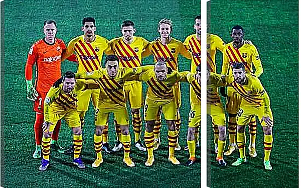 Модульная картина - Фото перед матчем ФК Барселона. FC Barcelona