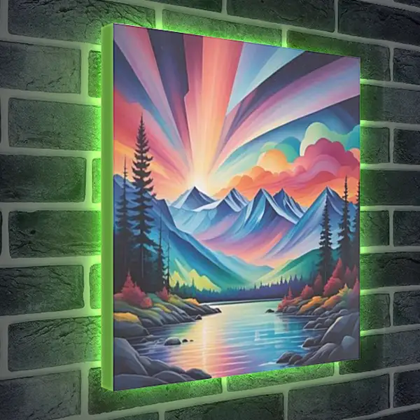 Лайтбокс световая панель - Северное Сияние 1