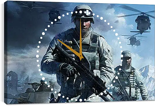 Часы картина - Battlefield: Bad Company 2