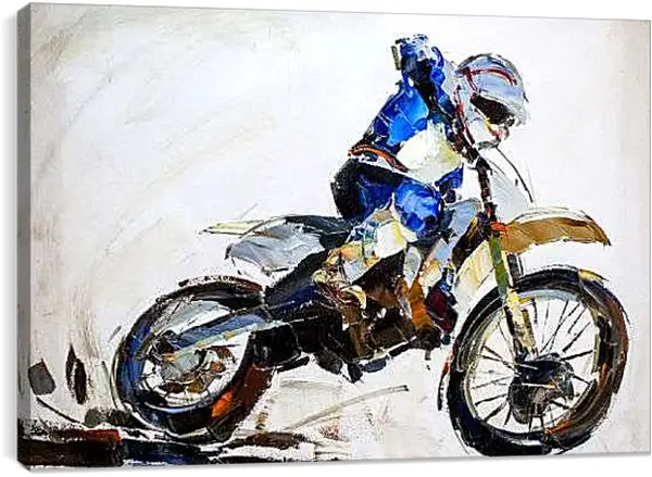 Постер на подрамнике - Крос в повороте