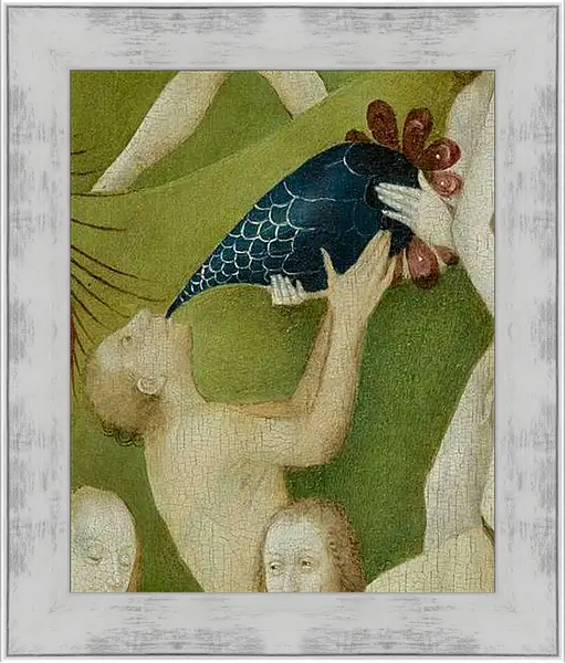 Картина в раме - Drinking man. Иероним Босх