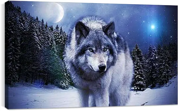 Постер на подрамнике - Волк