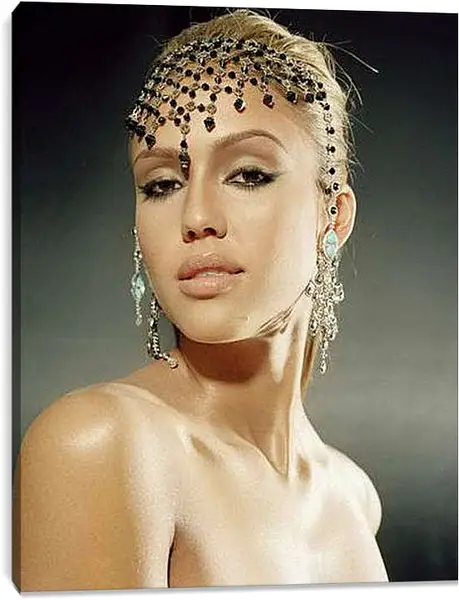 Постер на подрамнике - Jessica Alba - Джессика Альба
