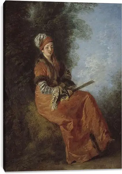 Постер на подрамнике - Мечтательница. Жан Антуан Ватто