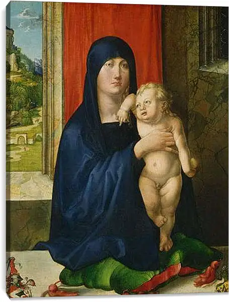 Постер на подрамнике - Madonna and Child. Мадонна с младенцем. Альбрехт Дюрер