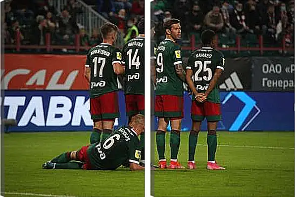 Модульная картина - Стенка. ФК Локомотив Москва. FC Lokomotiv Moscow