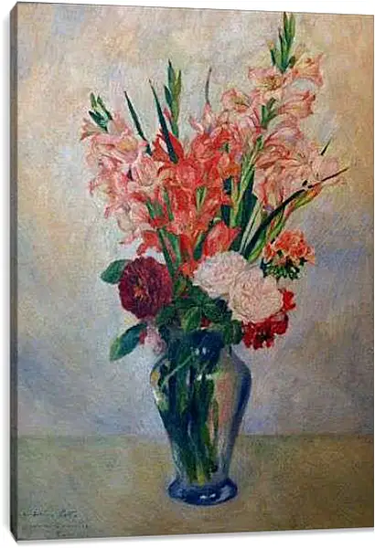 Постер на подрамнике - Gladioli. Пьер Огюст Ренуар