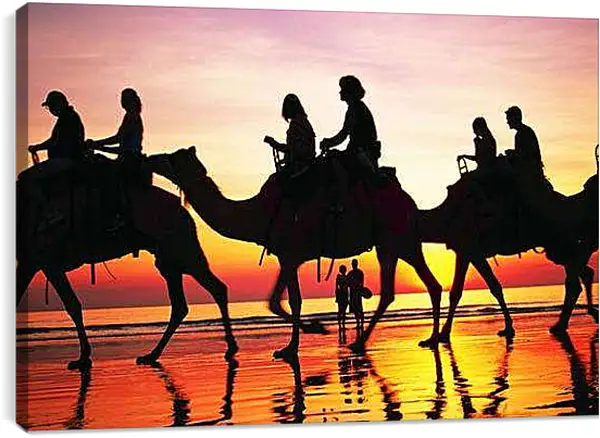 Постер на подрамнике - Караван. Верблюды