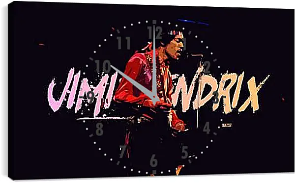 Часы картина - Джими Хендрикс. Jimi Hendrix
