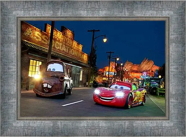 Картина в раме - Тачки