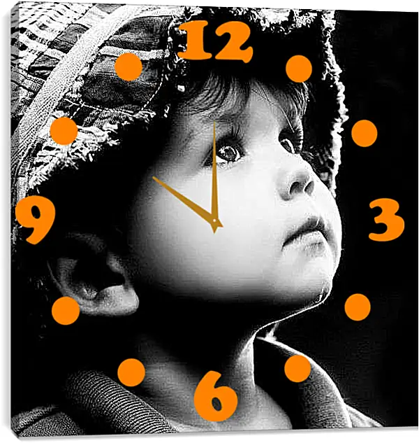 Часы картина - Взгляд с надеждой