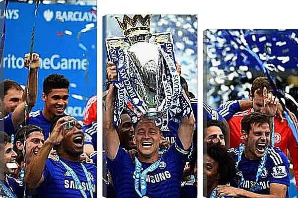 Модульная картина - Победа в АПЛ. ФК Челси. FC Chelsea