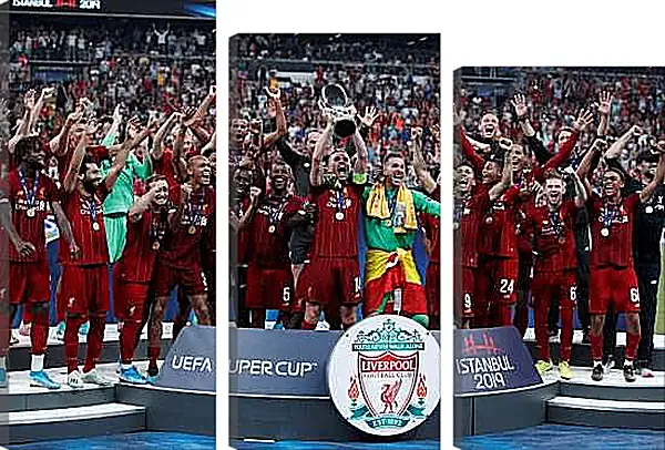 Модульная картина - Победа в суперкубке. Ливерпуль. Liverpool