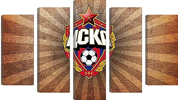 Модульная картина - Эмблема ФК ЦСКА Москва