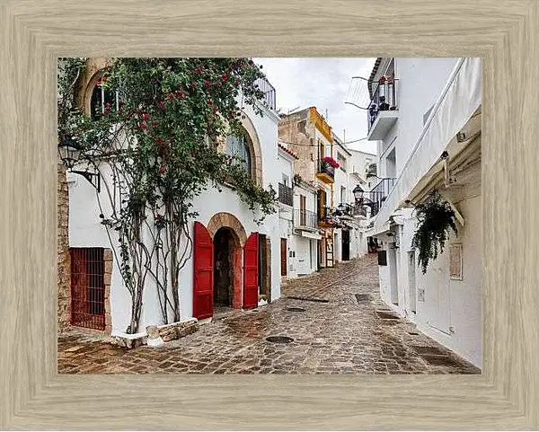Картина в раме - Городок Испании