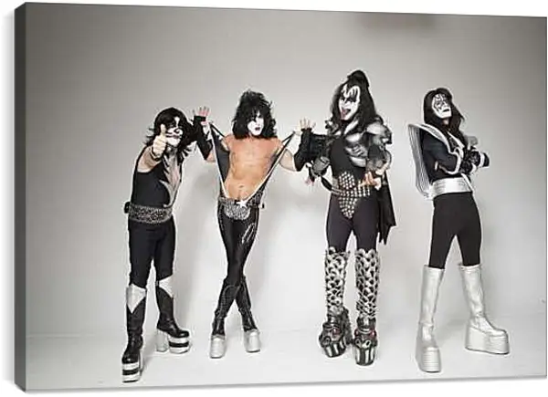 Постер на подрамнике - Группа Кисс