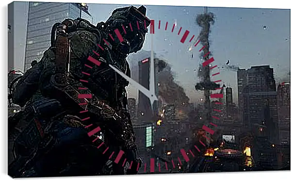 Часы картина - Call Of Duty: Advanced Warfare